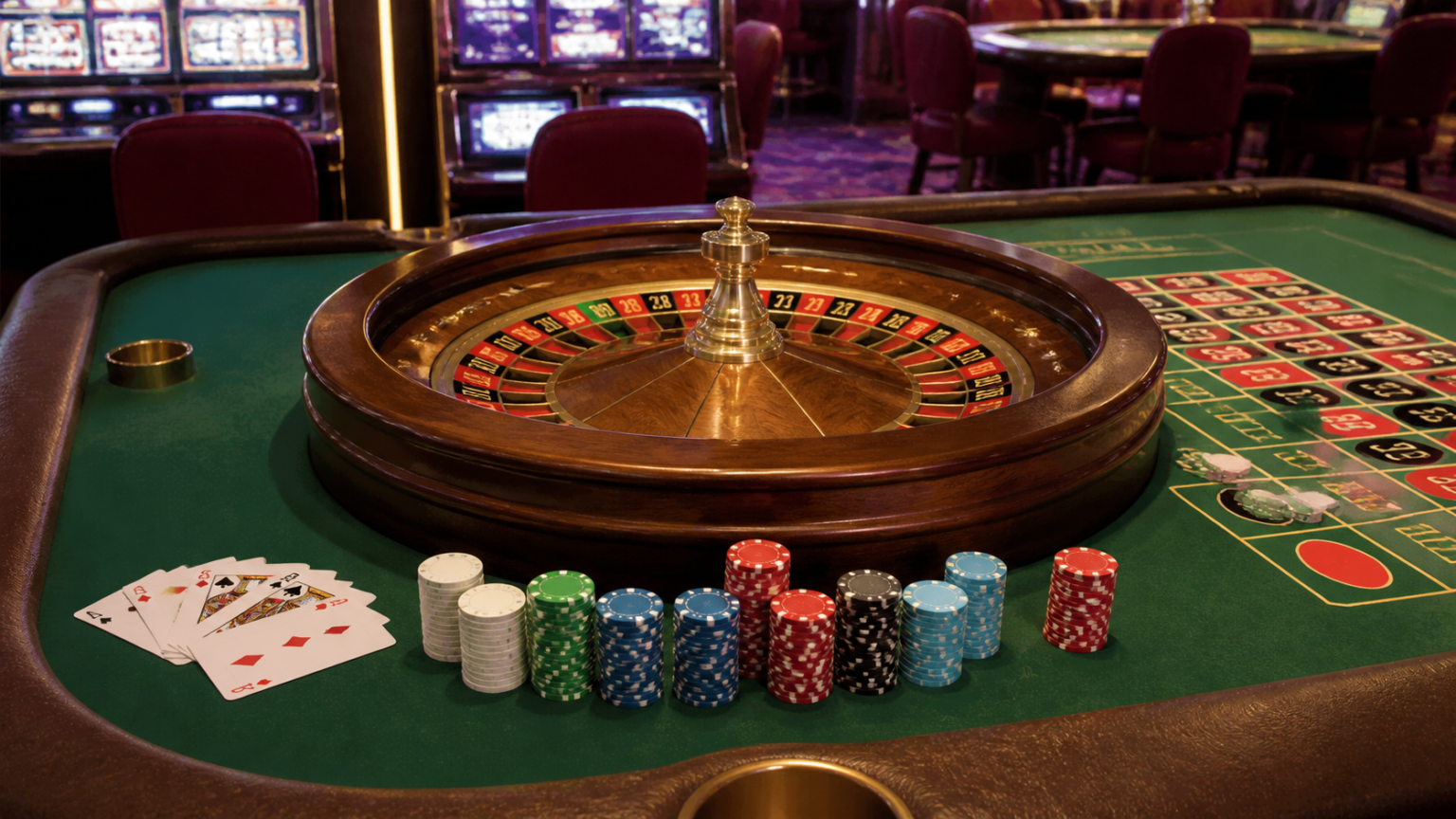 Best Online Casino Sites Singapore: How to Choose Wisely Casino table with roulette wheel and cards for online casino gaming