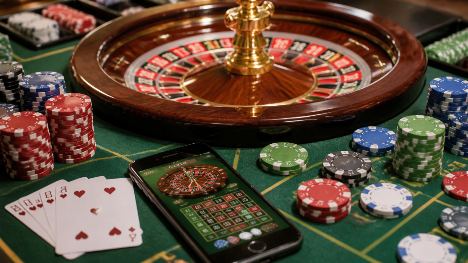 betting sites Singapore: How to Evaluate Safety, Games, and Value Casino table with chips and a phone showing a betting site Singapore